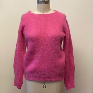 NWT Bianco & Blu Luxury Yarn Kid Mohair Knit Pink Sweater ❤️